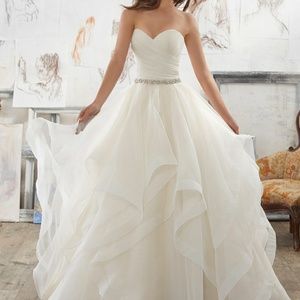 Mori Lee-Marissa organza wedding gown